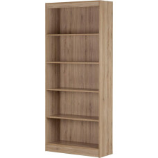 South Shore Axess 5 Tier Bookcase Rustic Oak