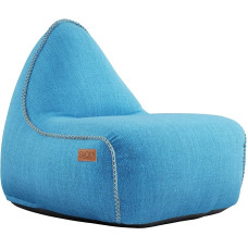 SACKit - Cobana Lounge Chair - Outdoor/Indoor Bean Bag & Armchair with Backrest - Perfect for the Lounge, Outdoor in the Garden or Balcony - Can be Combined with a Stool - Danish Design - Turquoise