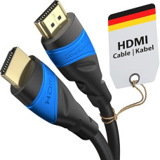 KabelDirekt 4K HDMI Cable, Available in 0.15–22.5 m Lengths (5 m), For Any HDMI Port, 4K@60 Hz, HDMI 2.0, High Speed with Ethernet, for Blu-ray, PS5, Xbox Series, Switch, Black