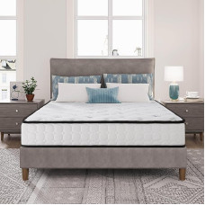 EGO HOME Pocket Spring Mattress 160 x 200 cm Height 22 cm Ergonomic 7-Zone Spring Mattress with Comfort Foam and Microfibre Cover Hardness H3 Mattress 180 x 200 cm Oeko-Tex Certified