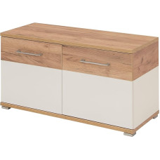 Germania Shoe Cabinet GW-Topix in White / Navarra Oak Imitation