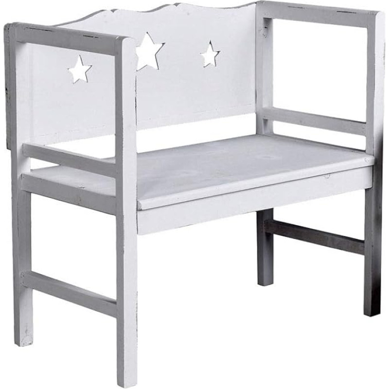 Wooden Bench Shabby Chic Stars Garden Bench Kitchen Bench Vintage Bench mxa044 Palazzo Exclusive