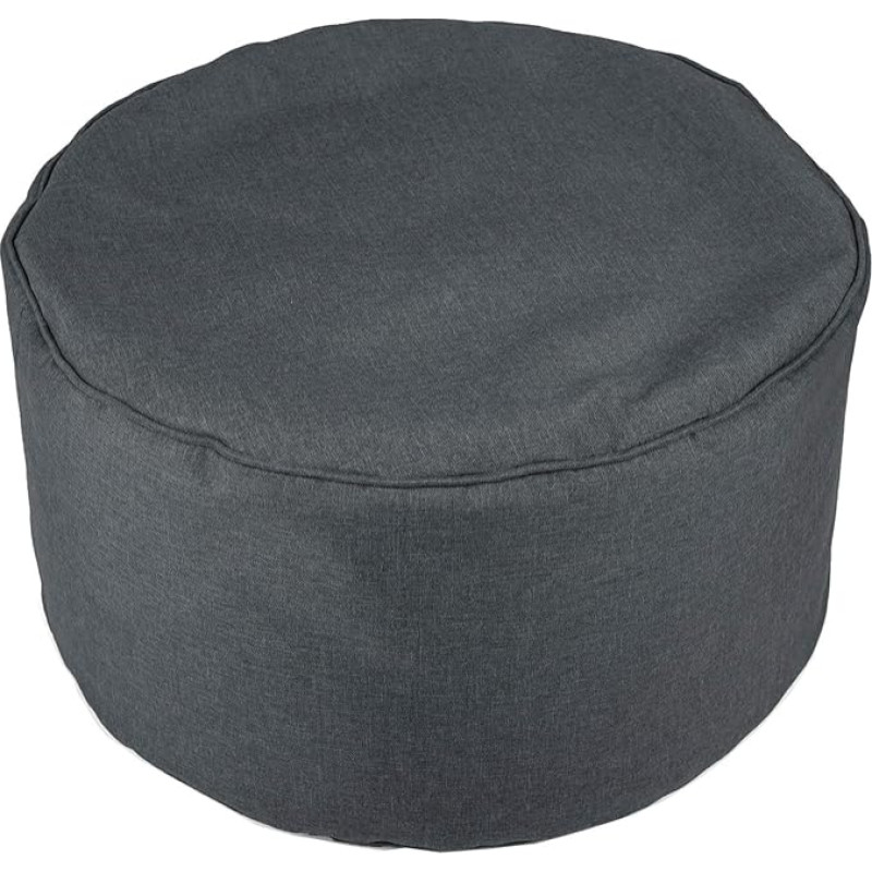 chilly pilley Stool Bean Bag Stool Bean Bag Seat Box with EPS Filling Seat Cushion Round for Children and Adults Many Colours to Choose From (Grey)