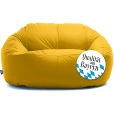 Bruni Lounge Bean Bag Sofa in Yellow - Indoor and Outdoor XXL Bean Bag Lounge Couch for 1-2 People