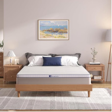 Avenco Topper 140x200cm, 7.5cm, Matratzentopper，Schaumstoffmatratzenauflage mit Gel-Memory-Schaum und Bambusfaser-Beimischung, CertiPUR-US zertifiziert