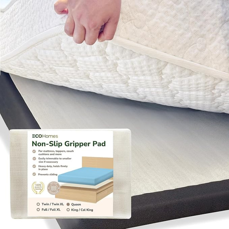 ECOHomes Mattress Glide Stopper, Prevents Bed Slipping - Mattress Gripper Non-Slip Underlay Prevents Mattress Topper From Slipping, Mattress Holder Prevents A