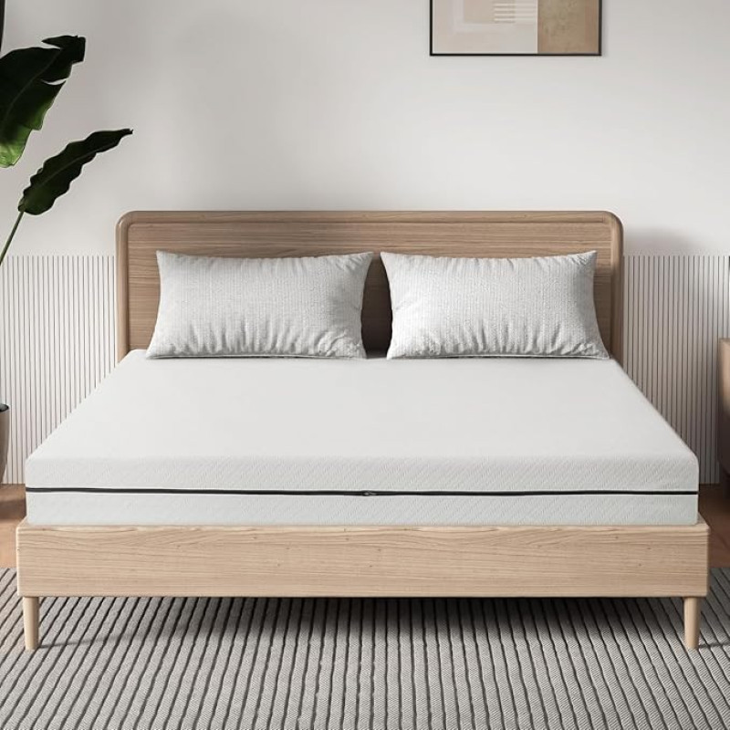EGO HOME Mattress 160 x 200 cm H3 & H4 18 cm Height 11-Zone Mattress Made of Cold Foam - Hypoallergenic & Antibacterial - Oeko-Tex® Certified - Cover Removable & Washable, Can be Used on Both Sides