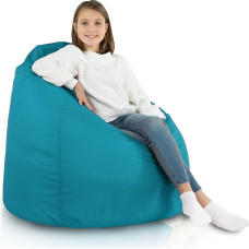 Italpouf Bean Bag XL, Giant Bean Bag, Seat Cushion, Indoor & Outdoor, Bean Bag Chair for Children and Adults, EPS Beads Filling, Removable Cover, Waterproof, Certified, Blue