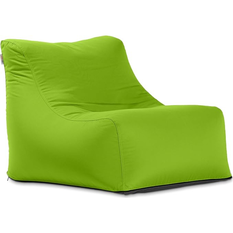 Jaxx Ponce Outdoor Bean Bag Patio Lounge Chair Children's Golf Set and Optional Matching Ottoman, lime