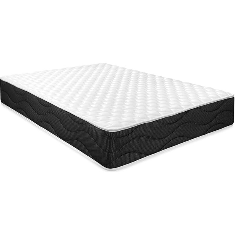 Homey Sleep Pro Reversible Memory Foam Mattress (Winter Summer) - Medium to High Hardness, 25 cm Thickness, Anti-Dust Mite, Antibacterial and Hypoallergenic, 135 x 200 cm