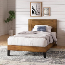 Zinus Tonja Wooden Platform Bed Frame with Headboard