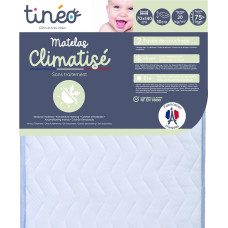 TINÉO Air-Conditioned Mattress, Polyurethane Polyester, White, 70 x 140 x 10 cm