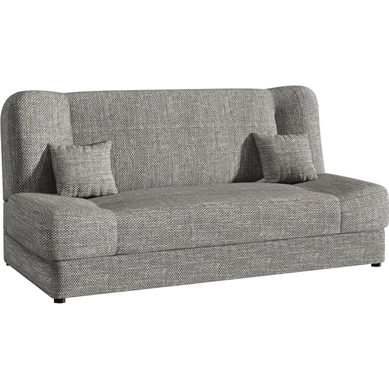 Jonas Sofa Bed with Bed Base, Permanent Sleeper Sofa, Sofa Couch, Material Mix, Couch from the Manufacturer, Living Landscape