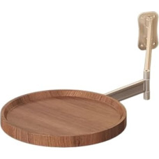 Runder Wandtisch – 180° klappbarer Snacktisch | Schwebender Schreibtisch zur Platzersparnis | Modernes Badezimmer | Kompakter Wandtisch | Vielseitiger PE-Klapptisch