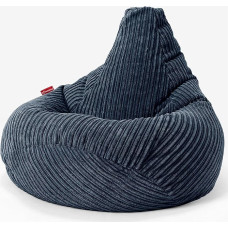 Lounge Pug, Gaming Bean Bag Chair Cord Navy Blue