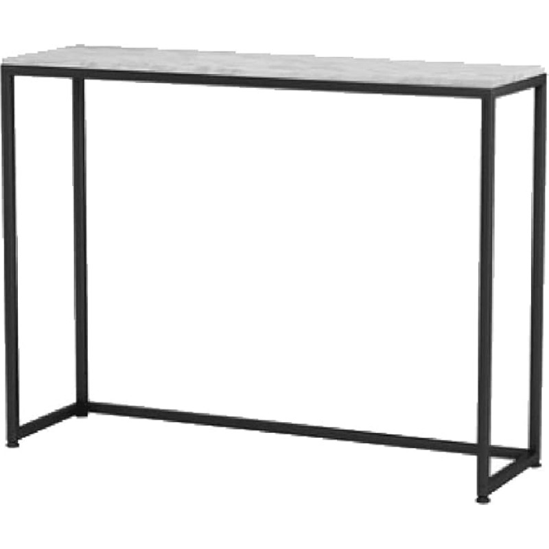 HADECOLL Marble Console Table Sofa Table Coffee Table Computer Table Coffee Snack Table Living Room Hallway Black