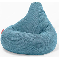 Lounge Pug, Gaming Bean Bag Chair Pom-Pom Turquoise