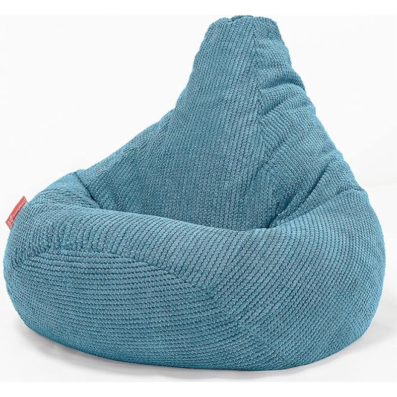 Lounge Pug, Gaming Bean Bag Chair Pom-Pom Turquoise