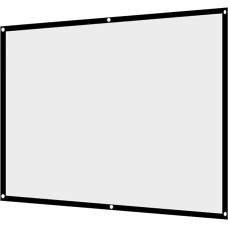 MAGT projektori eesriie, kaasaskantav, kokkupandav, kortsuvaba ja vastupidav valge projektori eesriie projektsiooniekraan 4: 3 vabaõhukino jaoks (suurus : 84 tolli)