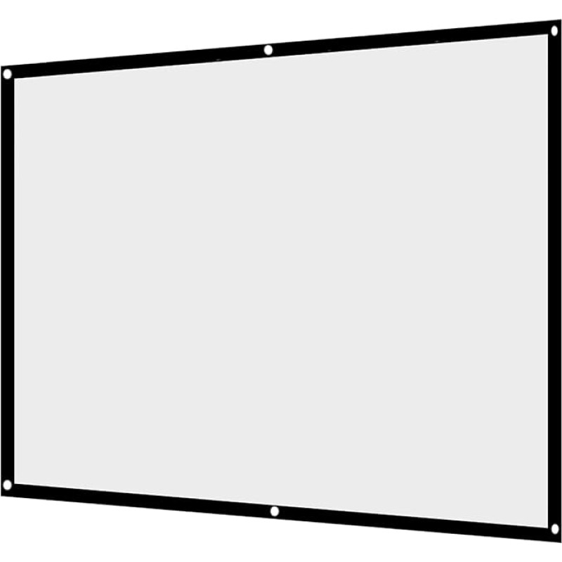 MAGT projektori eesriie, kaasaskantav, kokkupandav, kortsuvaba ja vastupidav valge projektori eesriie projektsiooniekraan 4: 3 vabaõhukino jaoks (suurus : 84 tolli)