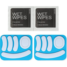 Hiirejalgade kleebis 2 tk Logitech G PRO Superlight juhtmevaba mänguhiire jaoks, ümardatud servadega asendusliugjalad PTFE valge Bluetooth hiirejalgade komplekt