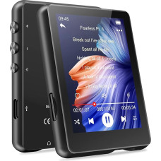 32GB MP3 Player Bluetooth 5.3 MECHEN 2.4 Inch Touchscreen Portable MP3 Player for Running with Line-In Recording, FM Radio, Speaker, Supports up to 128GB