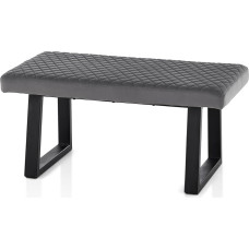 TUKAILAI Dining Room Bench, 100 cm, Hallway, Dining Room Bench, Wardrobe Bench, Bed Bench, Upholstered Bench, Kitchen Bench with Velvet Seat Cushions and Metal Legs, for Dining Room, Wardrobe,