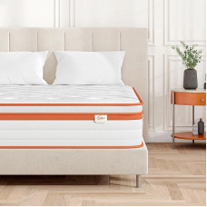 TeQsli Gel Spring Mattress 140 x 200 cm 25 cm Height, Gel Memory Foam & Individual Pocket Springs, Ergonomic 7-Zone Mattress to Relieve Pressure & Back Pain, H3 H4, Oeko-Tex & CertiPUR