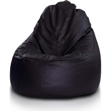 Ecopuf Yoko Bean Bag Outdoor and Indoor Faux Leather Bean Bag with Anti-Lost Zip