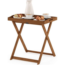 Furinno Tioman FG19557 Hardwood Garden Table, Natural