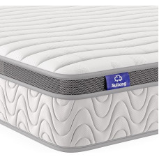 SuiLong Mattress 140 x 200 cm, Height 30 cm Pocket Spring Mattress 7-Zone Hardness H3 H4 with Memory Foam Comfort Spring Mattress, 100 Nights Trial Sleep