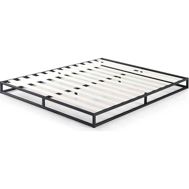 Zinus EU-MBBF-6J Low Profile Bed Frame, Metal/Wood, Single