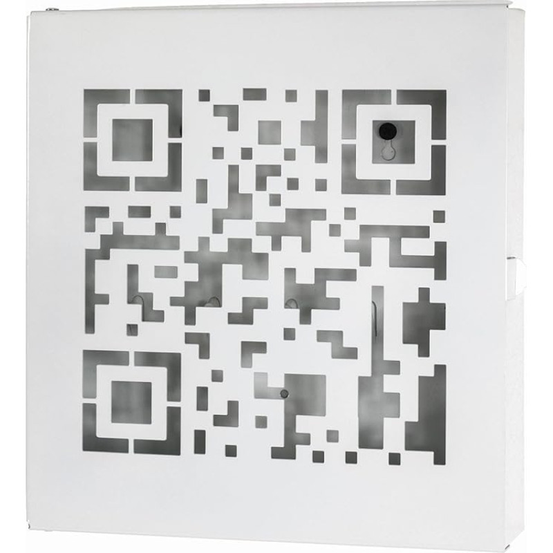 HAKU Möbel Key Cabinet White Metal Dimensions W 22 cm x H 24 cm x D 5 cm Style: Modern