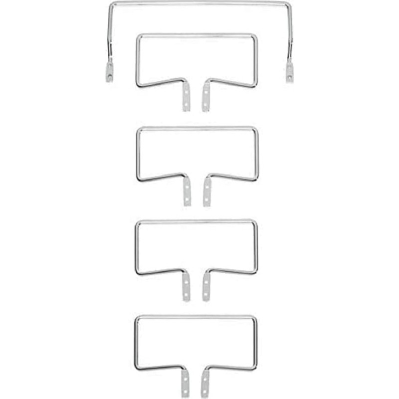 TEMPUR Set of 5 C 3000 Mattress Holders for Freestanding System Frame Chrome