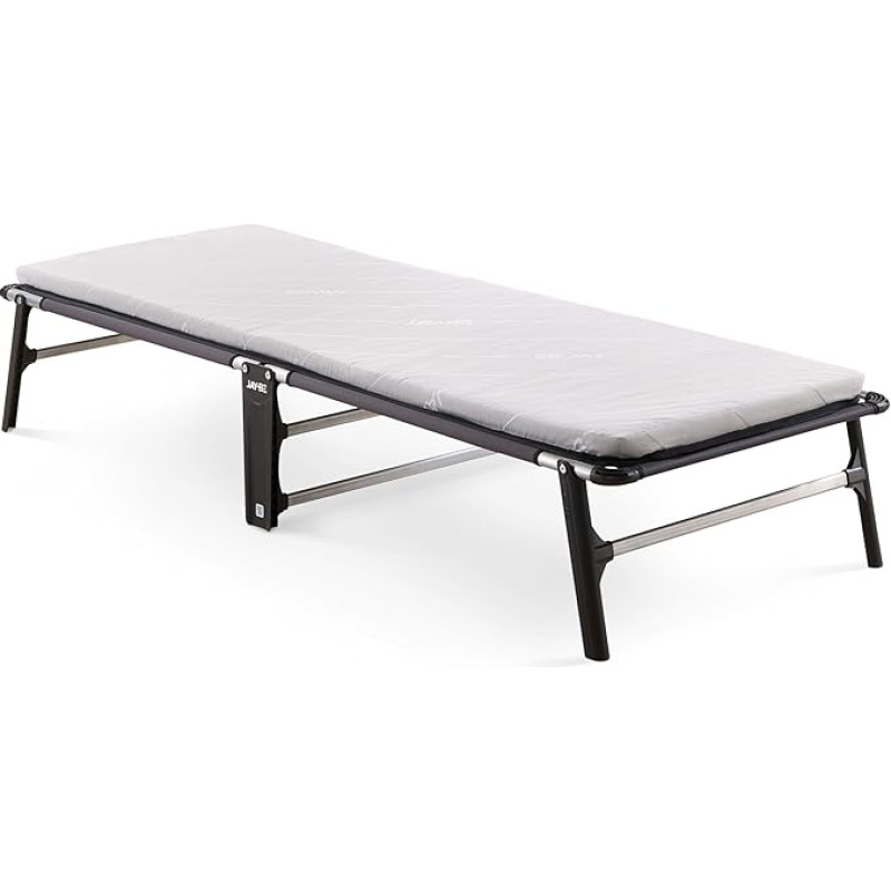 JAY-BE Value folding bed with breathable mattress.