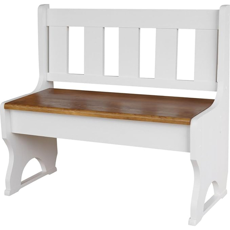 k koma Wooden Bench Solid Pine White Oak (135)