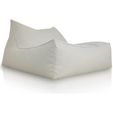 Aiire XXL Bean Bag Outdoor Modern - Giant Bean Bag Lounger with Filling for Garden and Pool - Coarse Floor Cushion - Floor Chair - Outdoor Bean Bags for Children and Adults Beige