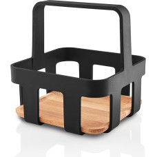 EVA SOLO Nordic Kitchen Table Caddy, Elegant Serving Option and Practical Design with Carry Handle, Ideal for Cosy Barbecues on the Patio, Black