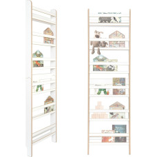 MAMOI® Children's Wooden Bookcase - Book Box, Children's Bookcase, Bookcase for Children's Room, Bookcase, Wall Shelf, Montessori Children's Furniture, Children's Shelf and Book Shelf for Small