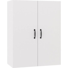 vidaXL Wall Cupboard, White, 69.5 x 34 x 90 cm, Wood Material, Cabinet, Storage Cabinet, Living Room Cabinet, Storage Cabinet, Side Cabinet, Floating Cupboard