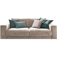 KAWOLA Big Sofa 2-Seater Madeline Recliner Sofa, Taupe, Couch XXL, Mega Sofa, Padded Living Landscape 230 x 60 x 120 cm W x H x D