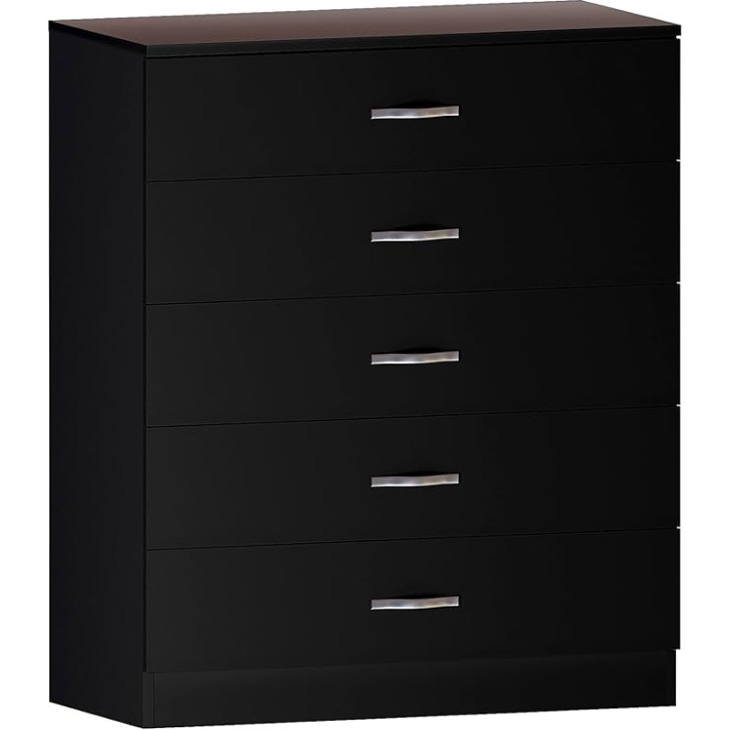 Vida Designs Riano Medium Density Fibreboard Dressers & Sideboards, Black, Standard