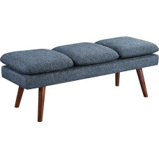 OSP Home Furnishings Amanda Mid Century Bench 54