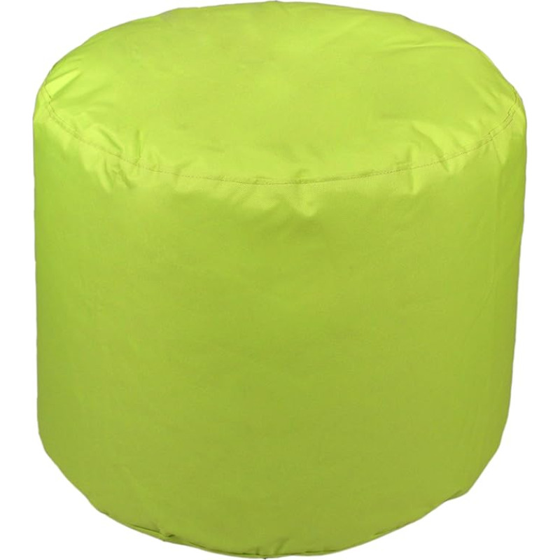 Kinzler S-10118/120 Stool Round Approx. Diameter 50 x Height 40 cm Outdoor and Indoor Bean Bag in Various Colours Water-Repellent Stool Apple Green