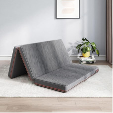 Sweetnight Premium Folding Mattress 135 x 190 x 10 cm | 3-Piece Folding Mattress with Removable Cover | Medium Firm Cold Foam Mattress Height 10 cm | Foldable Mattress for Guests Travel Mattress