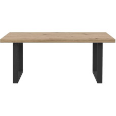 FORTE Coffee Tables Coffee Table, Wood Composite, Artisan Oak, 110 x 45 x 60 cm