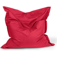 BuBiBag Bean Bag Rectangular Floor Cushion 180 x 145 cm in 32 Different Colours for Indoor and Outdoor Use (Red)