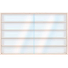 Alsino V-115.5A Wall Showcase Display Cabinet Collector`s Display with grooves