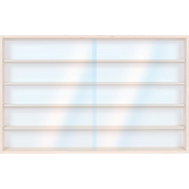 Alsino V-115.5A Wall Showcase Display Cabinet Collector`s Display with grooves