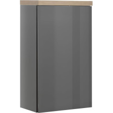 Composad PN4093K84104 Bathroom Wall Cabinet, Wood Material, Grey, (LxAxP): 39.6x66.8x22 cm